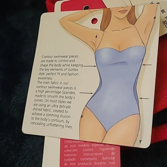 WAS $48 GOTTEX Azalea Halter Swim top with padding - Picture 4 of 12